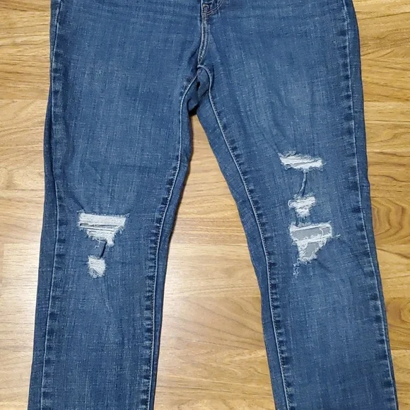 Levi's 721 High Rise Skinny Womens Distressed Jeans Size 28 (Length 30) - Picture 3 of 15